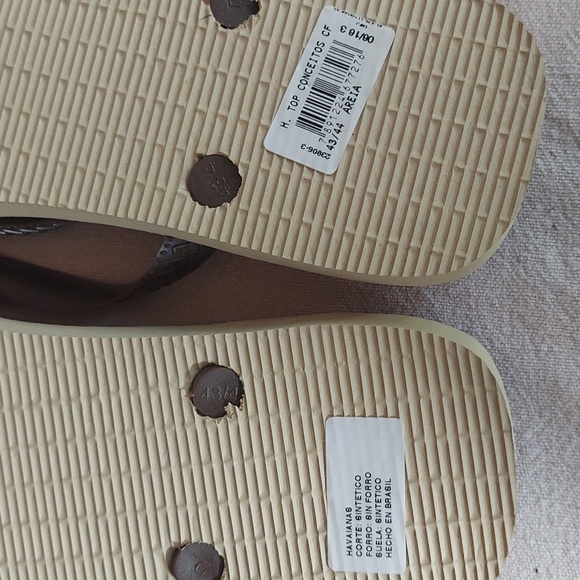 NWT Men's Havaianas Flip-Flops Size 11/12,Brown and Tan - Picture 5 of 6